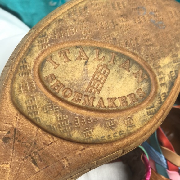 Made in Italy Italian shoemakers wedge sandals 6.5 Tina - Picture 8 of 10